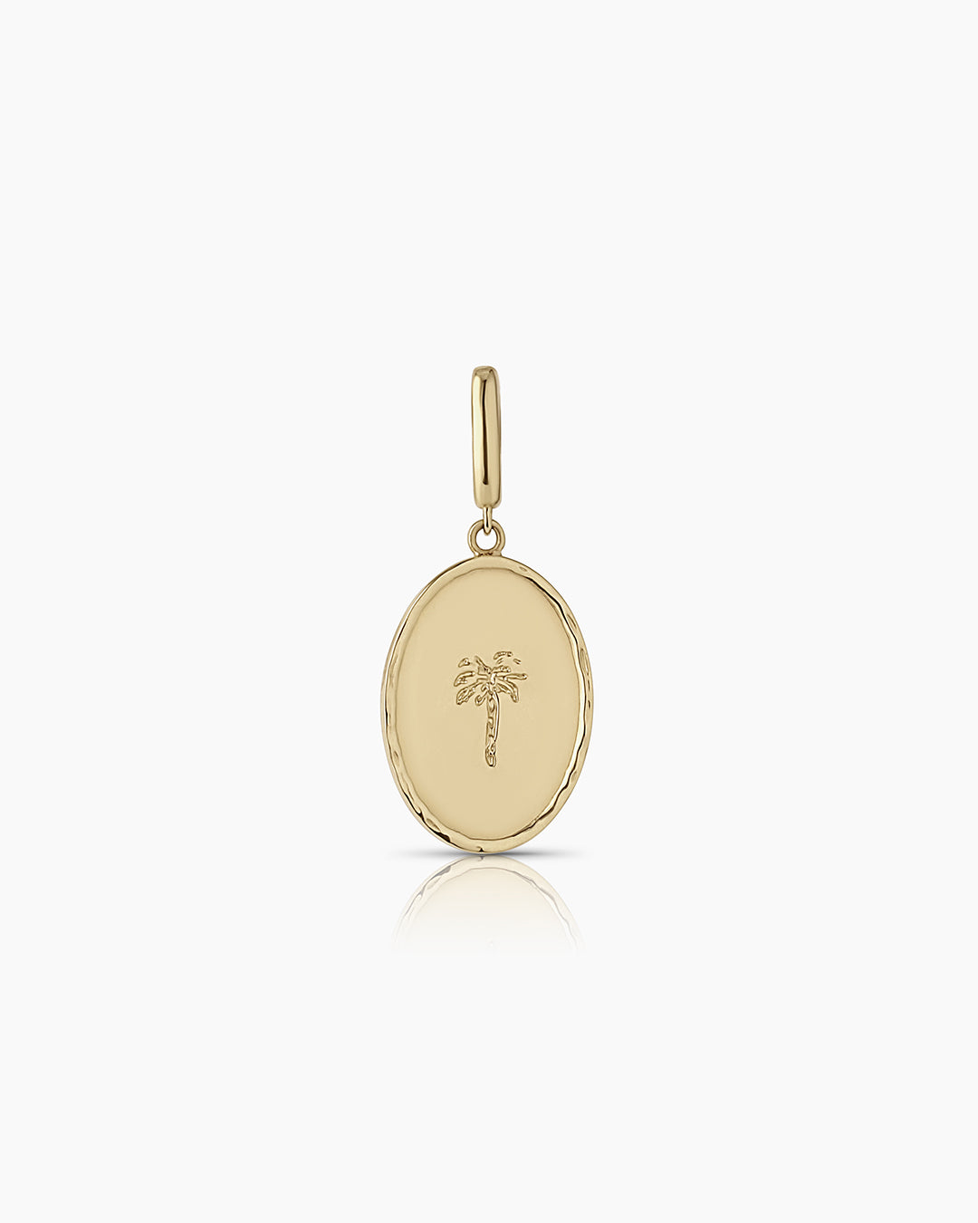 14k Gold Palm Charm || option::14k Solid Gold