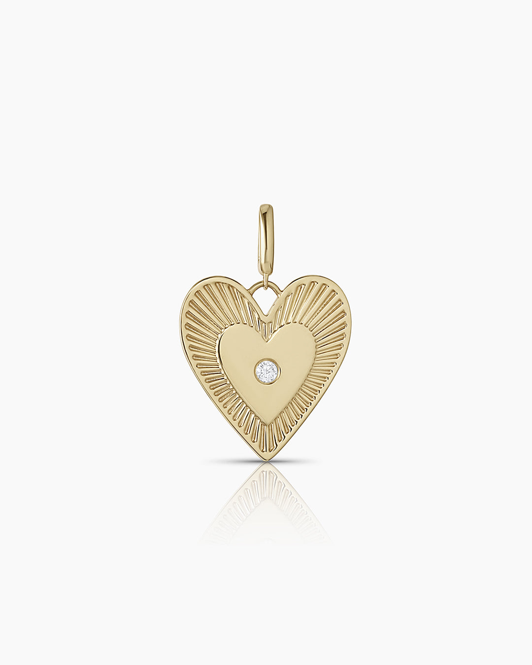 Diamond Love Charm || option::14k Solid Gold