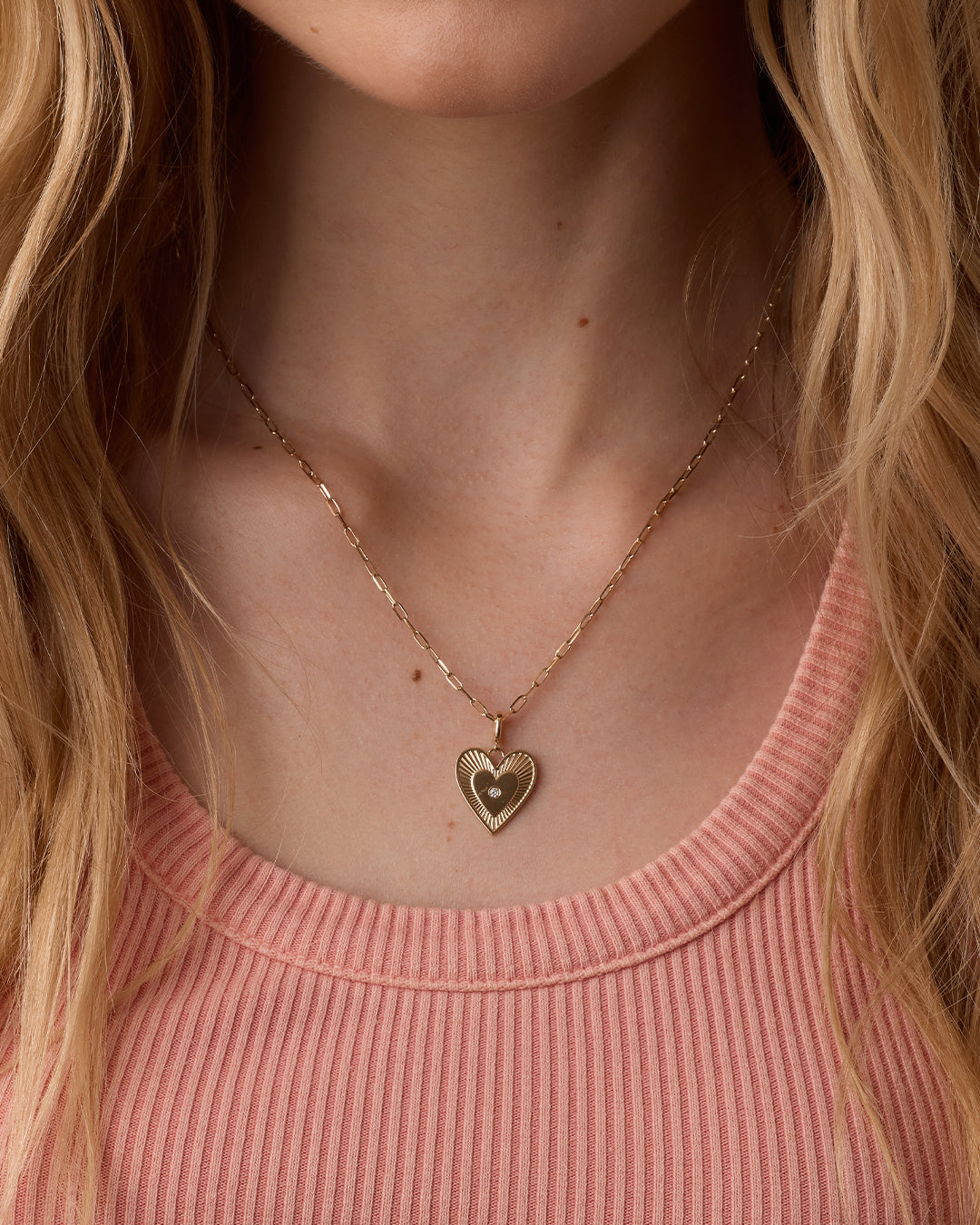 Diamond Love Charm || option::14k Solid Gold