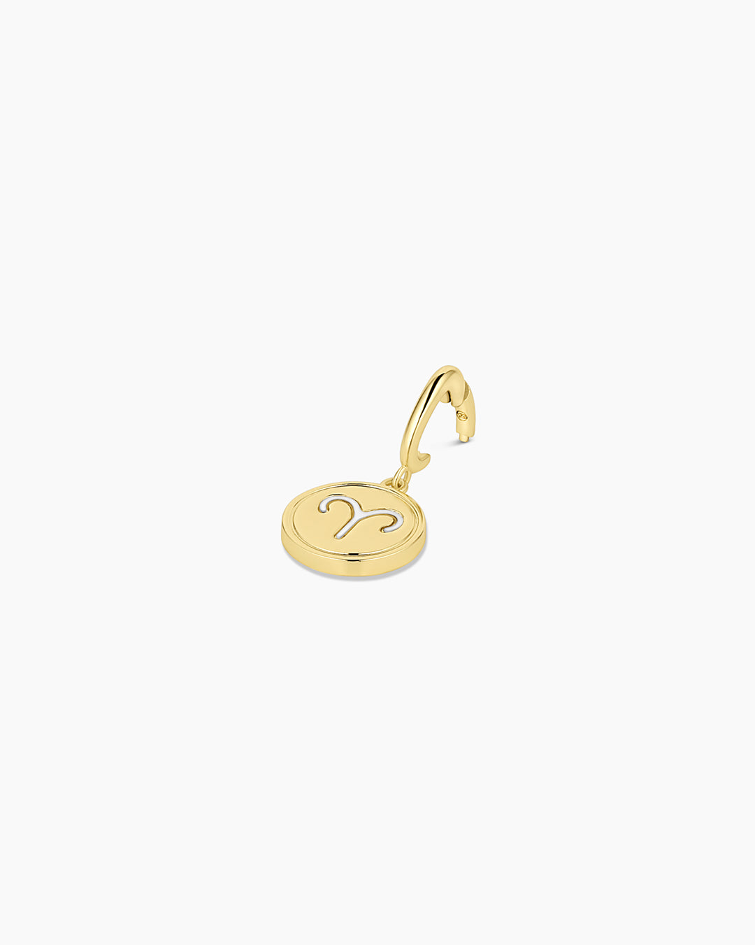 Zodiac Parker Charm || option::18k Gold Plated, Aries