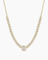 14K Lab Grown Diamond Circle Row Necklace