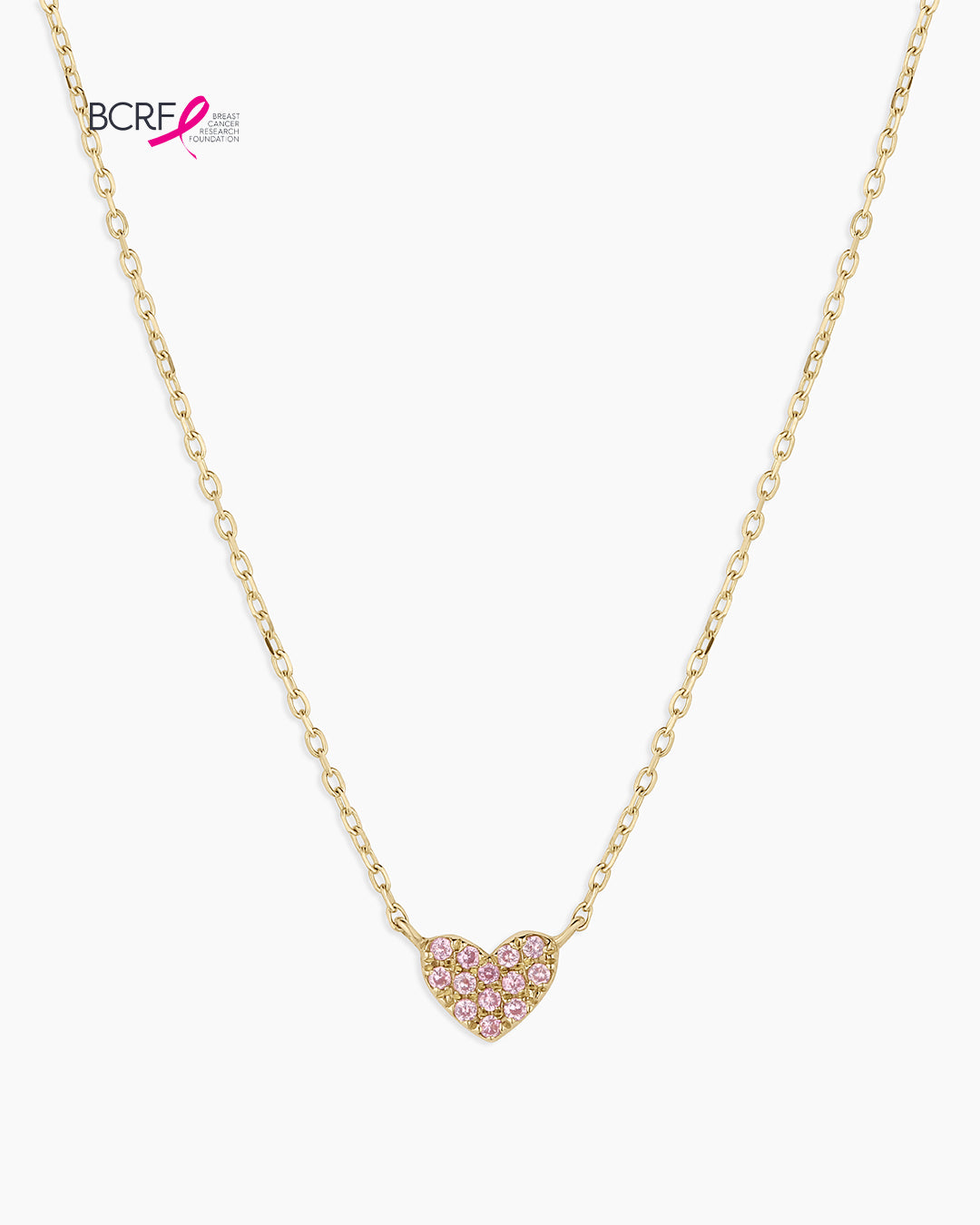 Pink Sapphire Pavé Heart Bracelet || option::14k Solid Gold