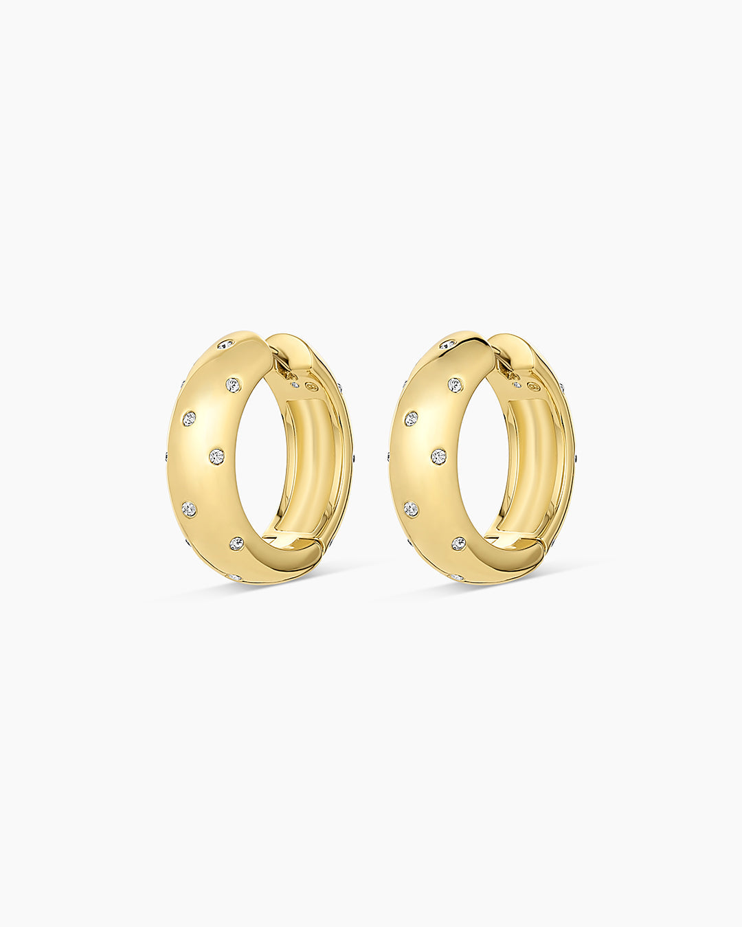 Noel Shimmer Hoops || option::18k Gold Plated