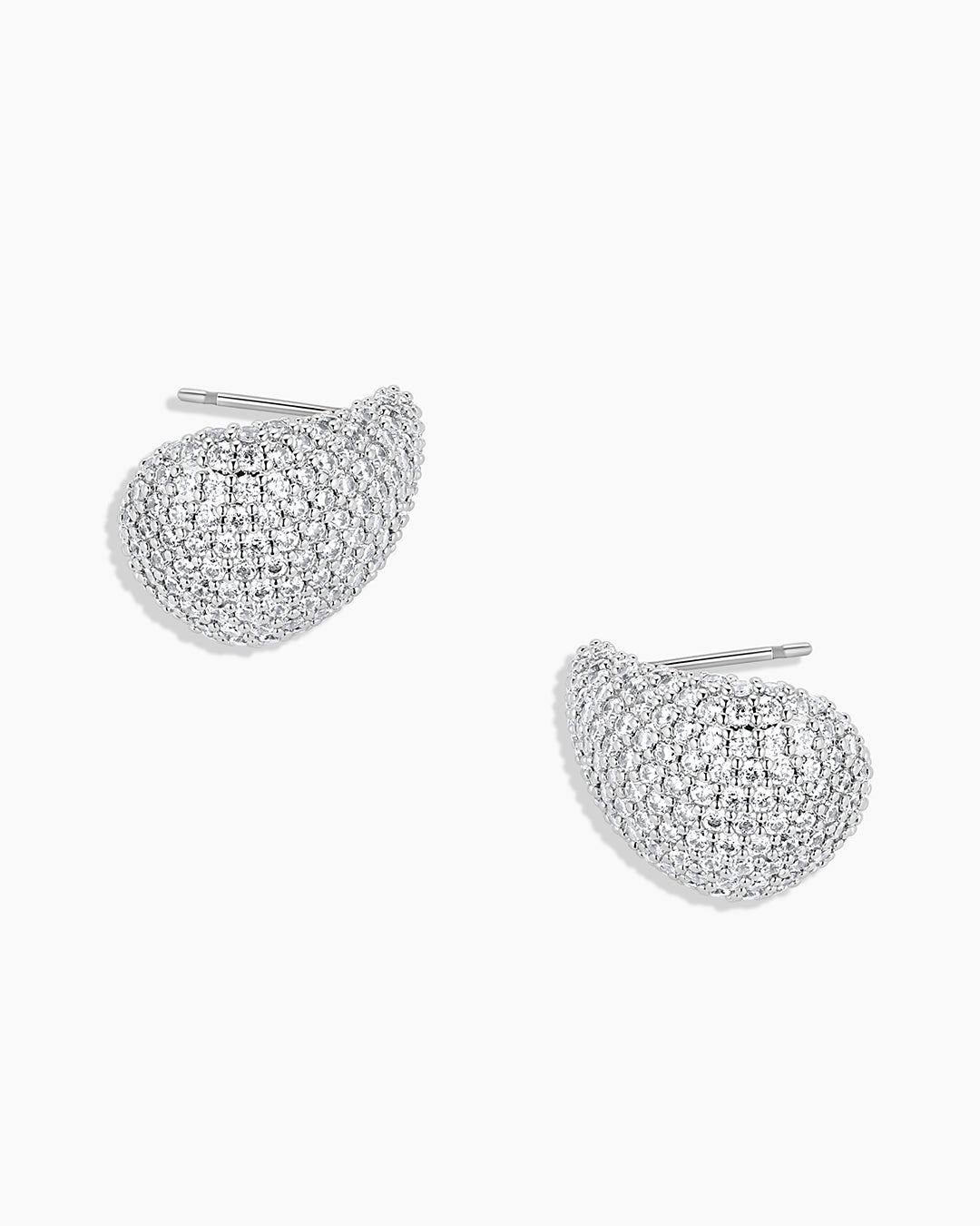 Banks Shimmer Earrings || option::Rhodium Plated