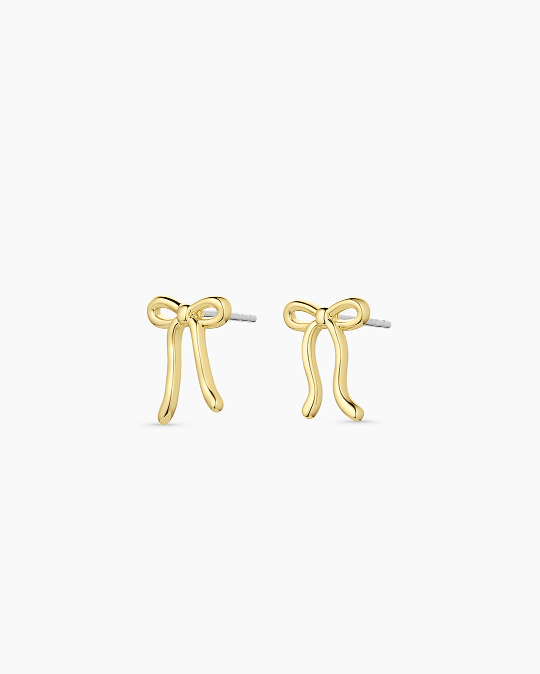 Bow Charm Earrings || option::18k Gold Plated