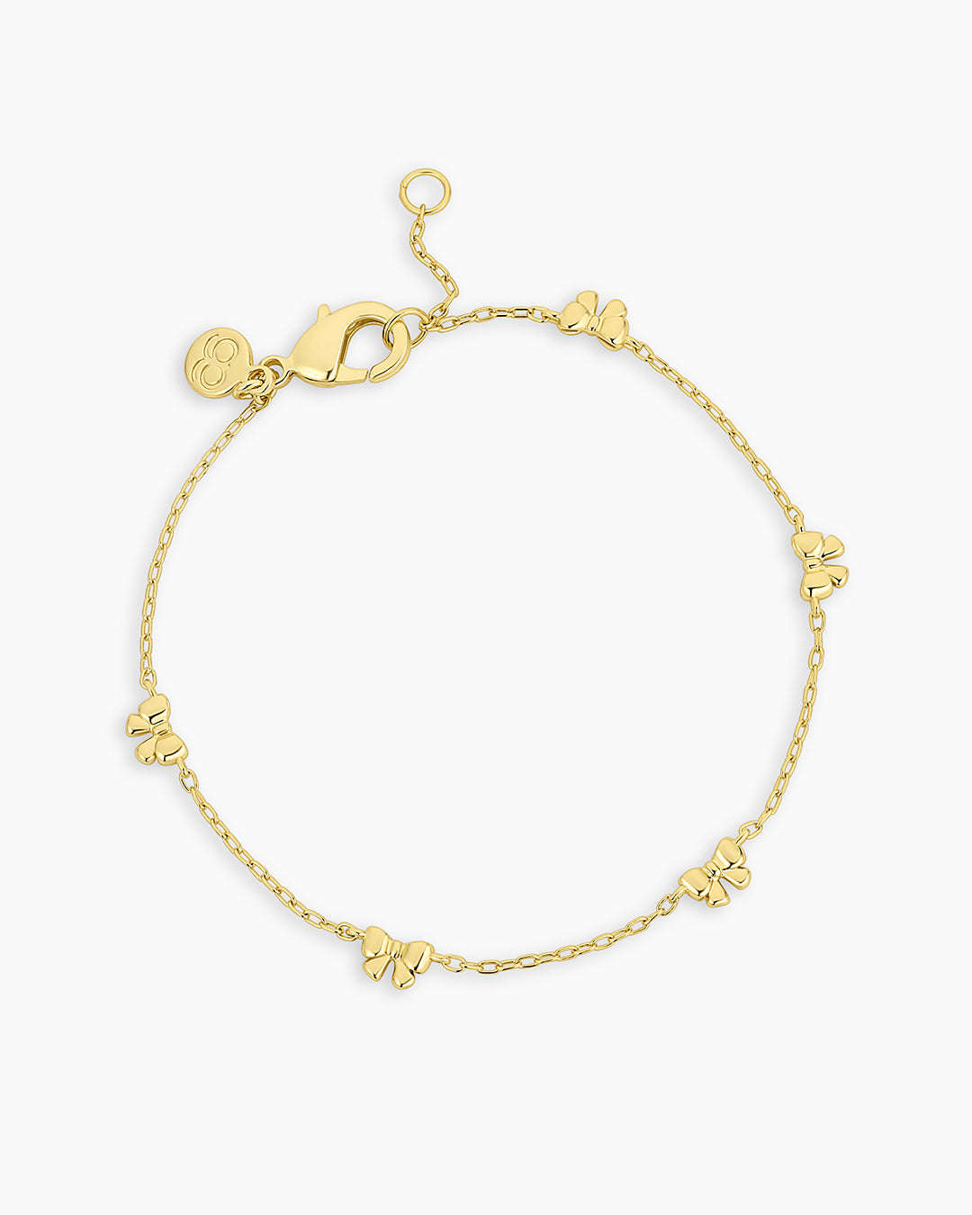 Mini Bow Bracelet || option::18k Gold Plated