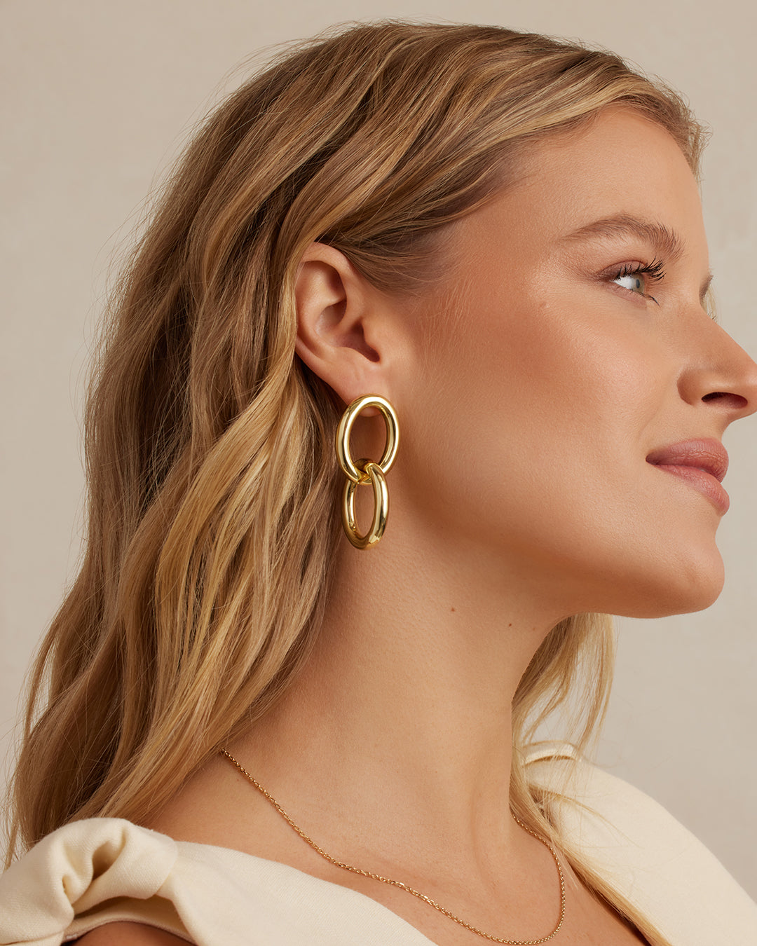 Lou Drop Earrings || option::18k Gold Plated