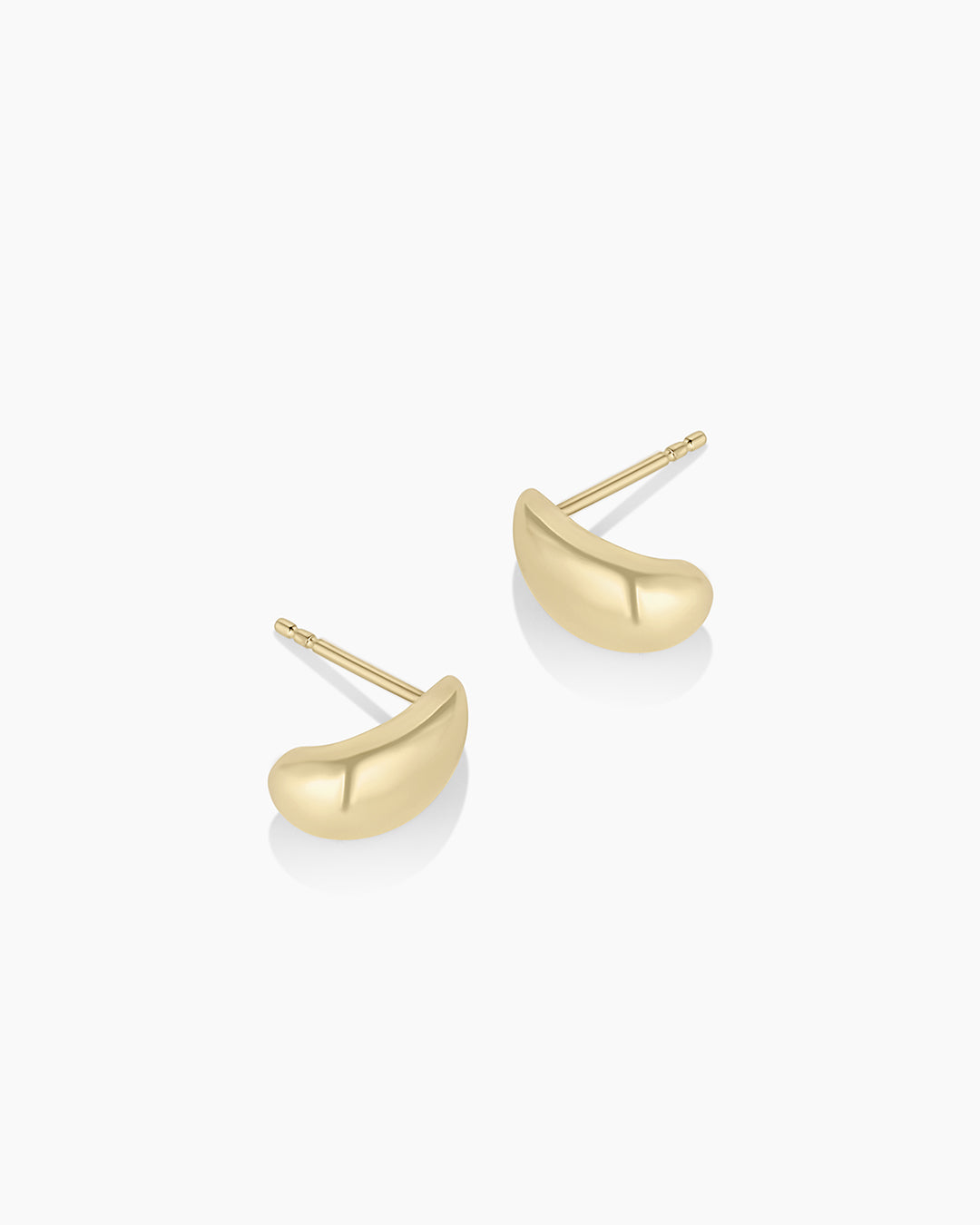 14k Gold Banks Studs || option::14k Solid Gold