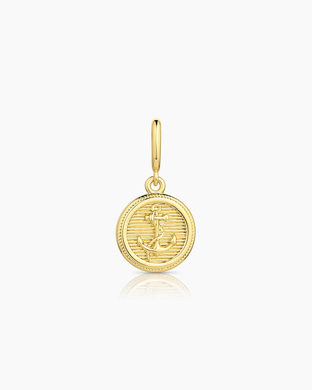 Anchor Coin Parker Charm || option::18k Gold Plated