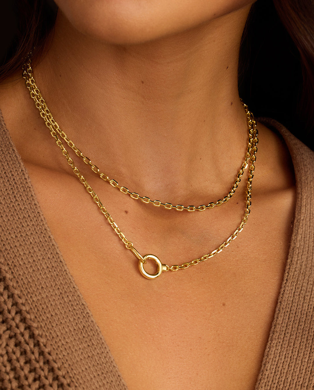 Asher Mini Necklace || option::18k Gold Plated