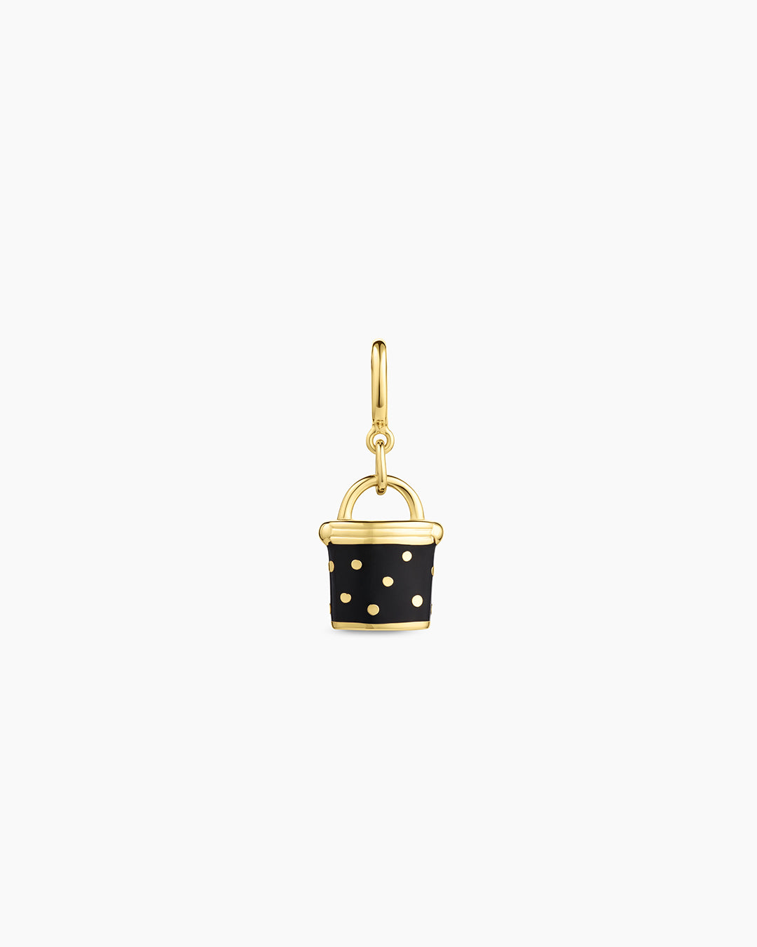 Padlock Stud Parker Charm || option::18k Gold Plated