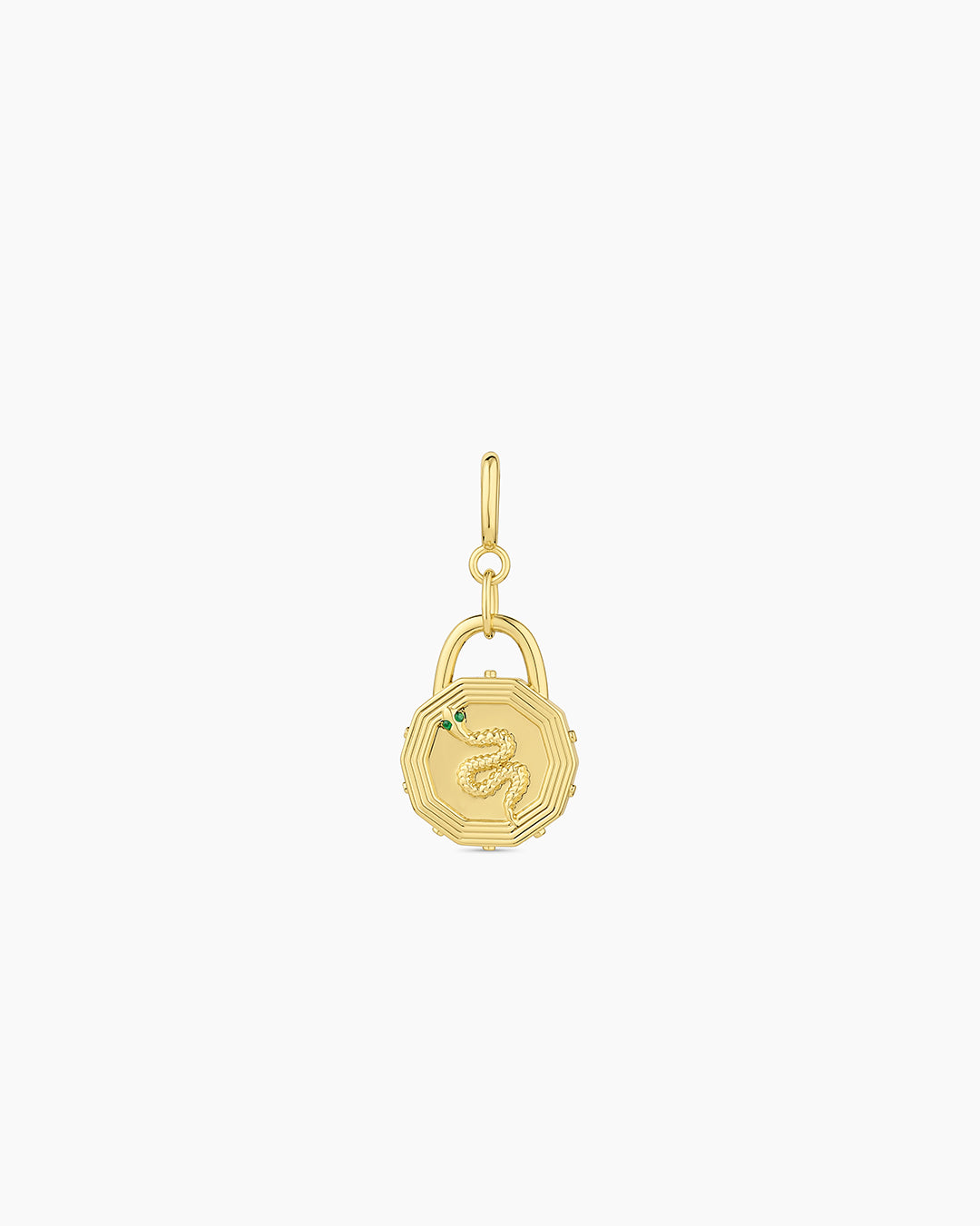 Snake Coin Parker Charm || option::18k Gold Plated