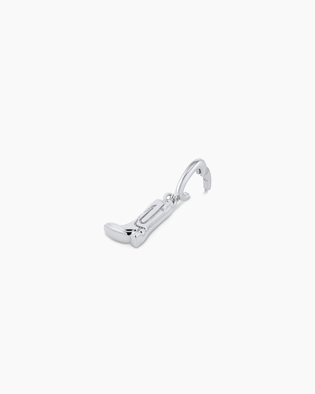 Cowboy Boot Parker Charm || option::Silver Plated