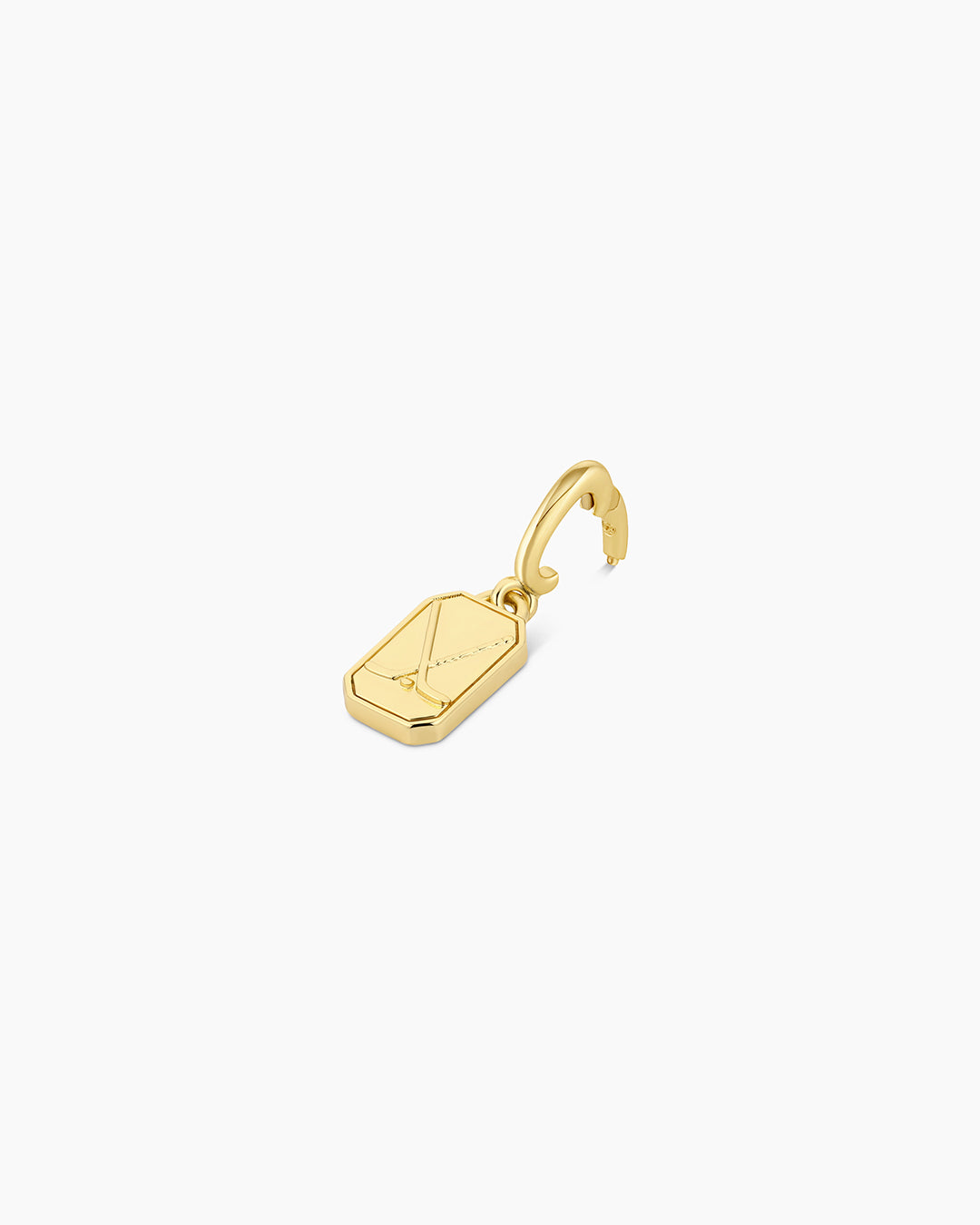 Varsity Parker Charm || option::18k Gold Plated, Hockey