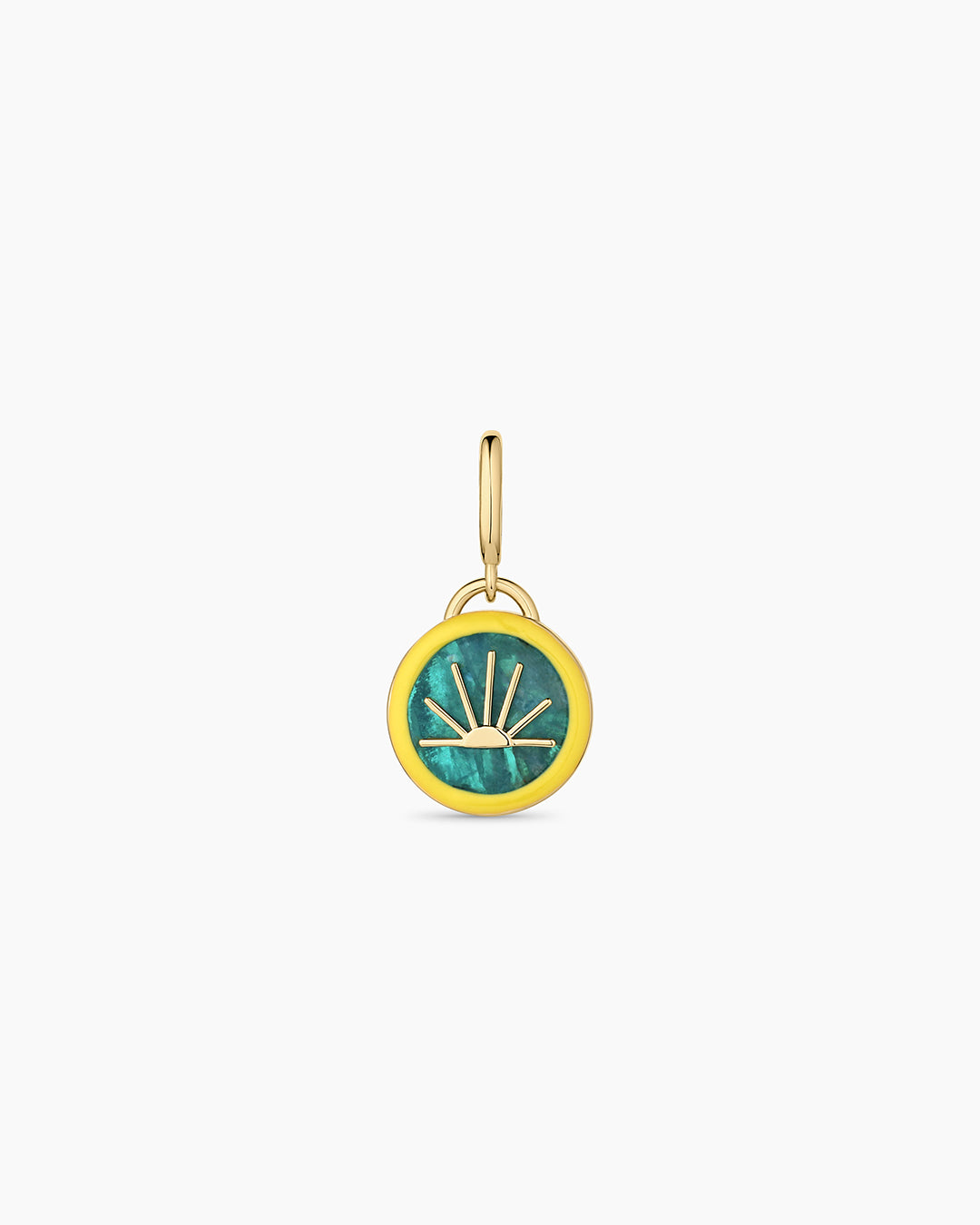 Power Gemstone Inspiration Parker Charm || option::18k Gold Plated, Apatite