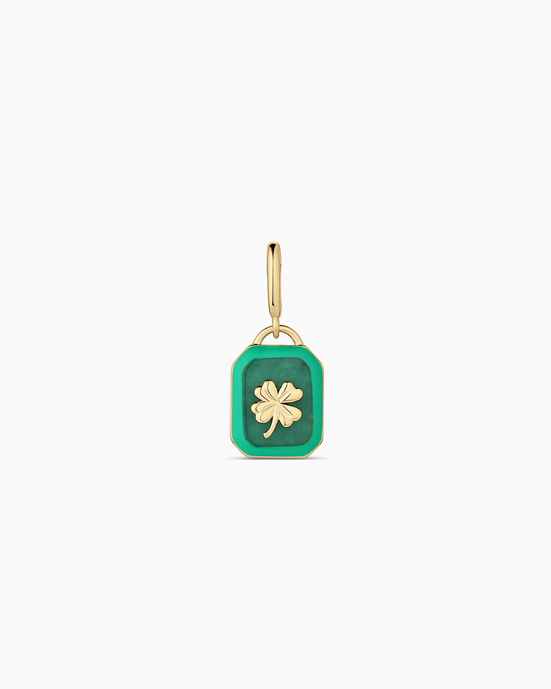 Power Gemstone Luck Parker Charm || option::18k Gold Plated, Aventurine - Luck