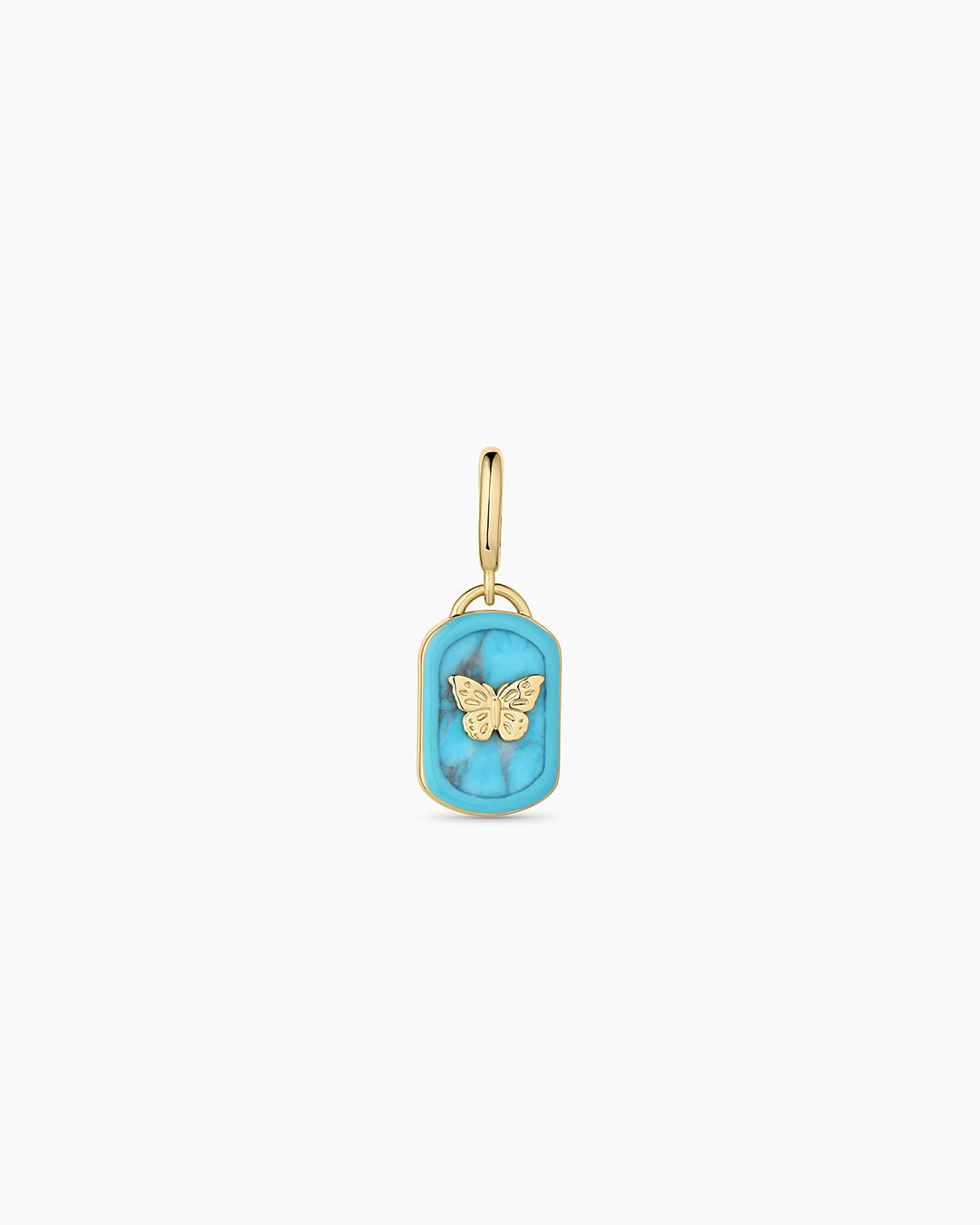 Power Gemstone Healing Parker Charm || option::18k Gold Plated, Turquoise - Healing