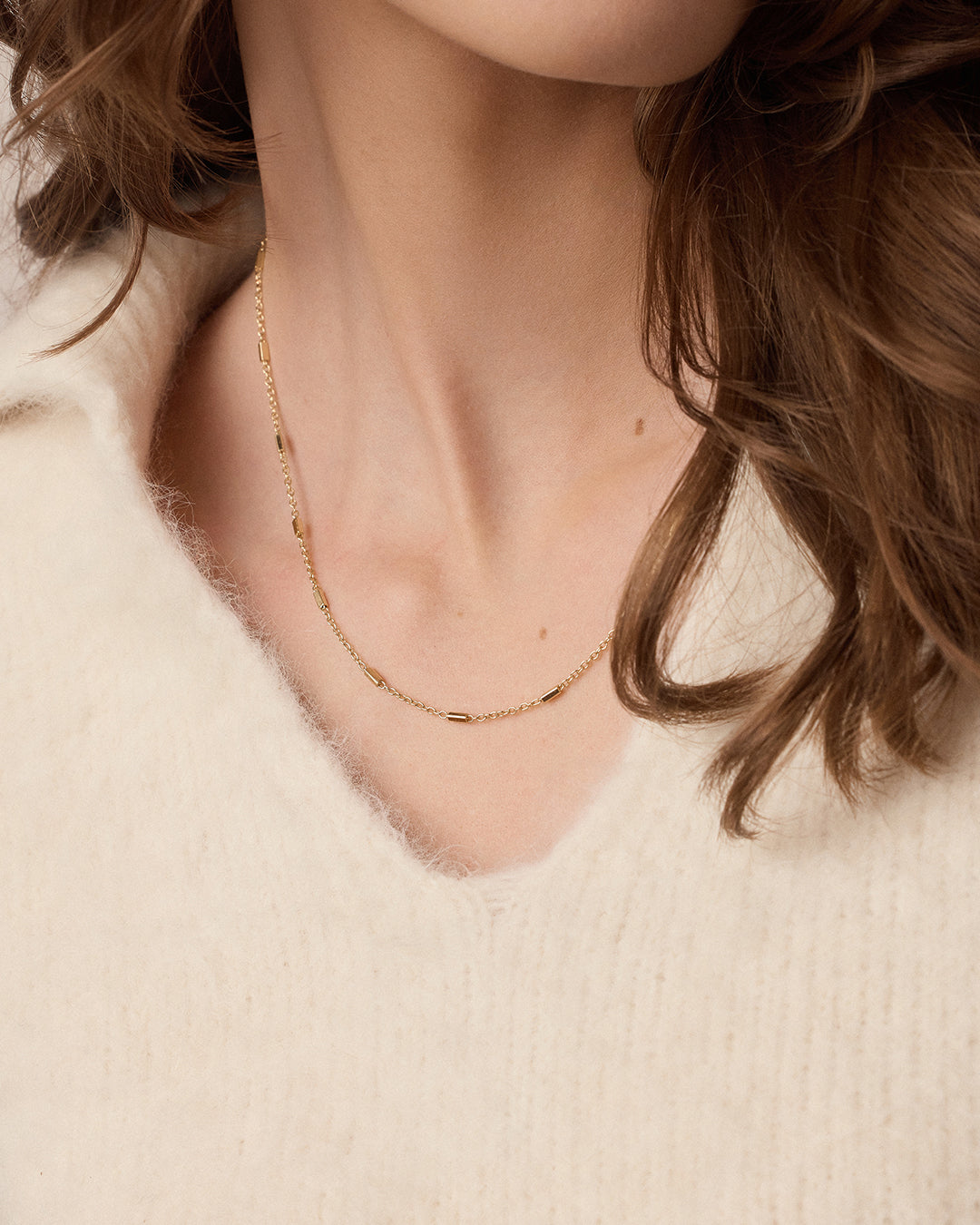 Tatum Necklace || option::19 in., 18k Gold Plated