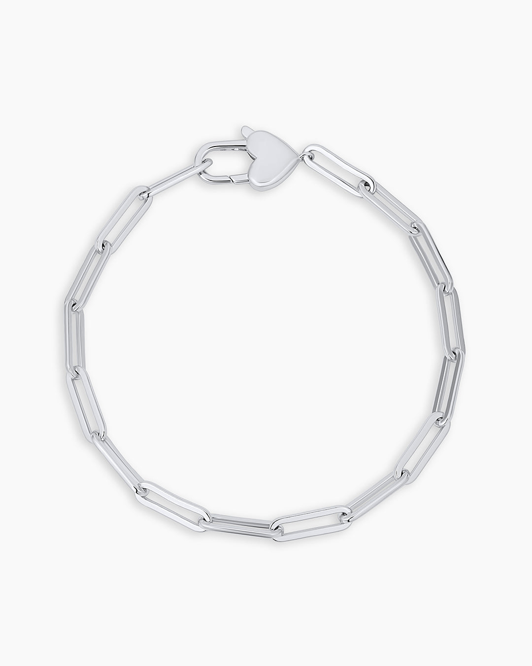 Heart Padlock Bracelet || option::Silver Plated
