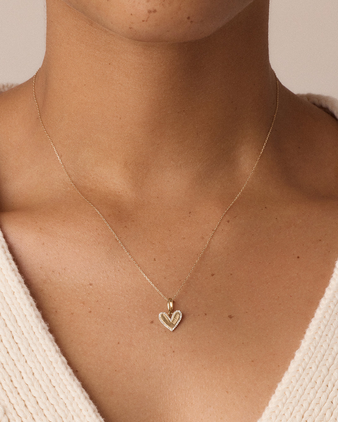 Diamond Adore Mom Charm || option::14k Solid Gold