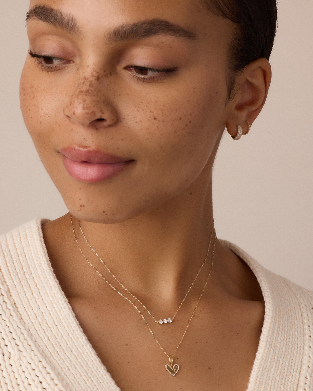 Diamond Adore Mom Charm || option::14k Solid Gold