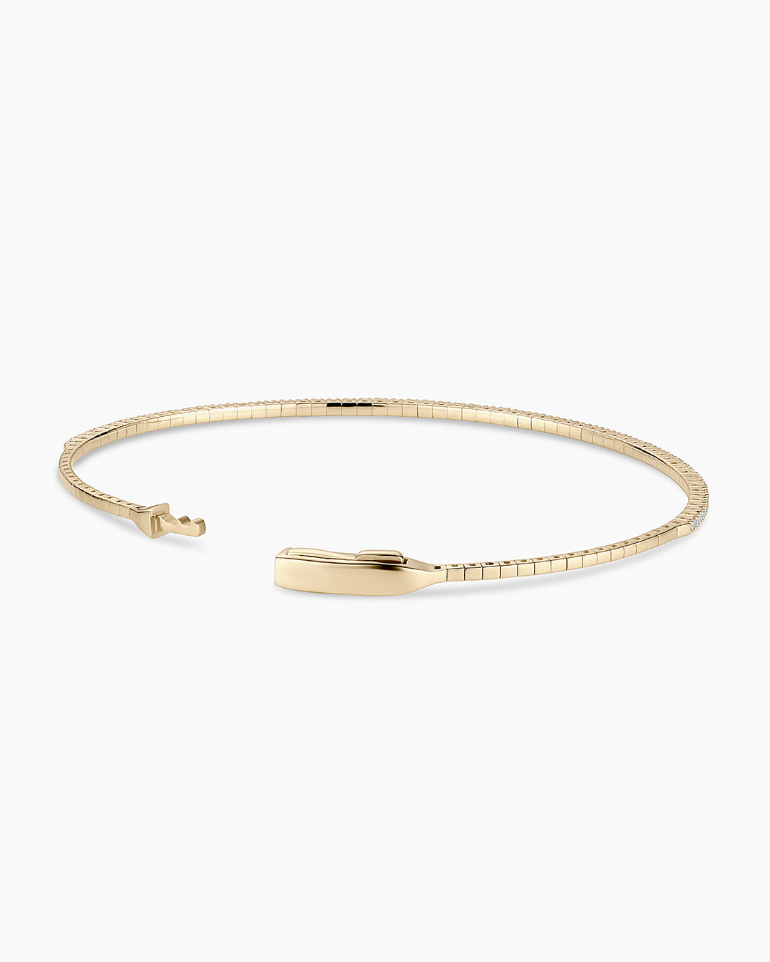 Diamond Melbourne Cuff || option::14k Solid Gold, 7 in. 