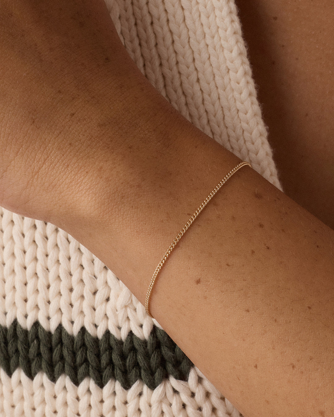 14k Gold Wilder Mini Bracelet || option::14k Solid Gold