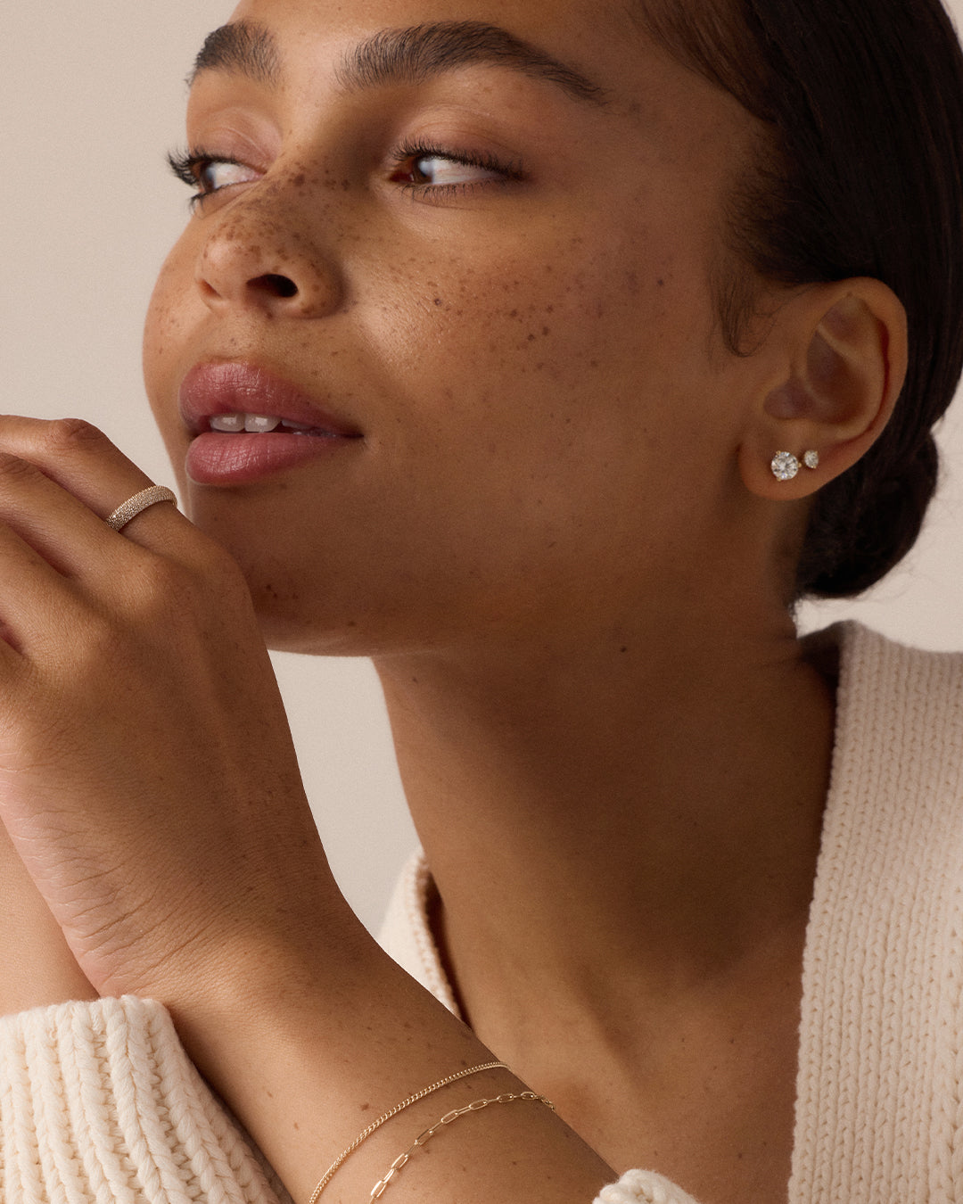 14k Gold Wilder Mini Bracelet || option::14k Solid Gold