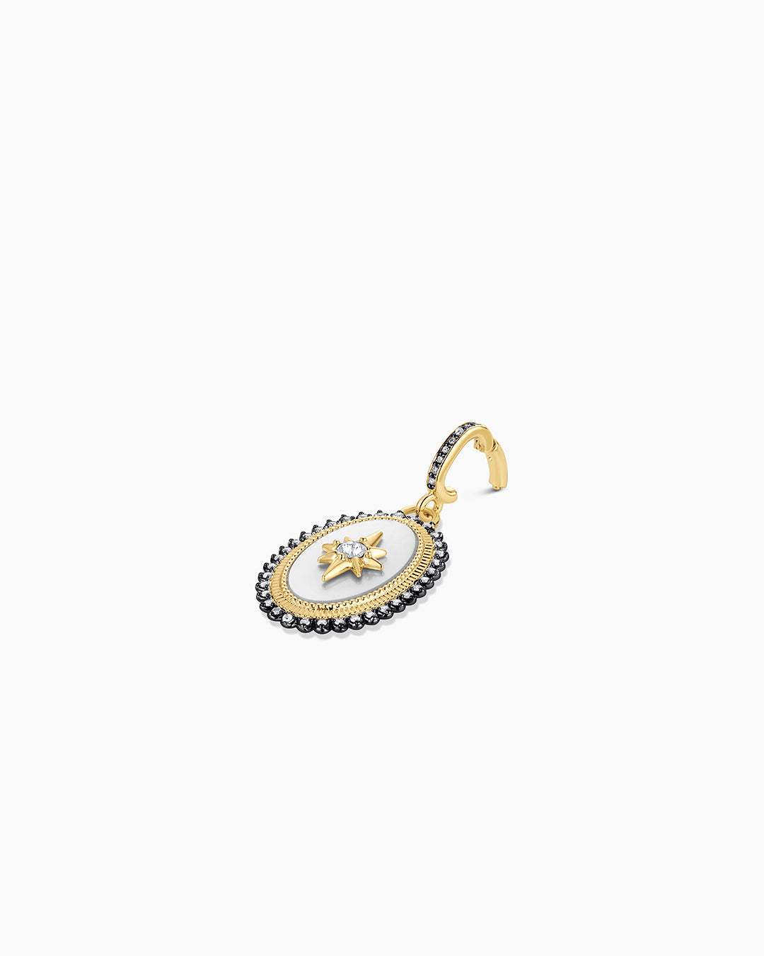 Vintage Burst Coin Parker Charm || option::18k Gold Plated