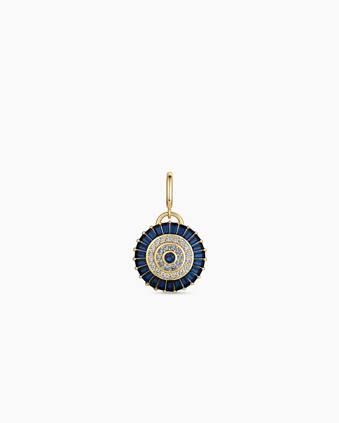 Vintage Evil Eye Coin Parker Charm || option::18k Gold Plated