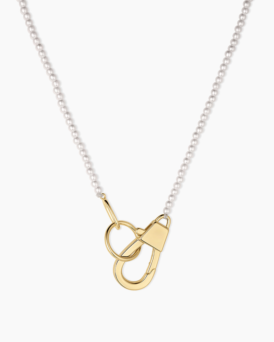 Florence Pearl Necklace || option::18k Gold Plated