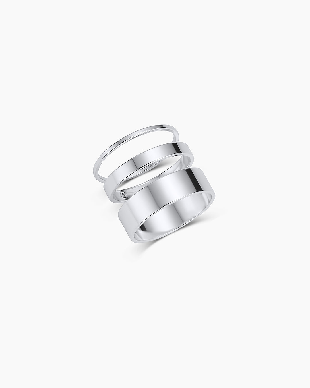Rose Ring Cigar Band || option::Silver Plated