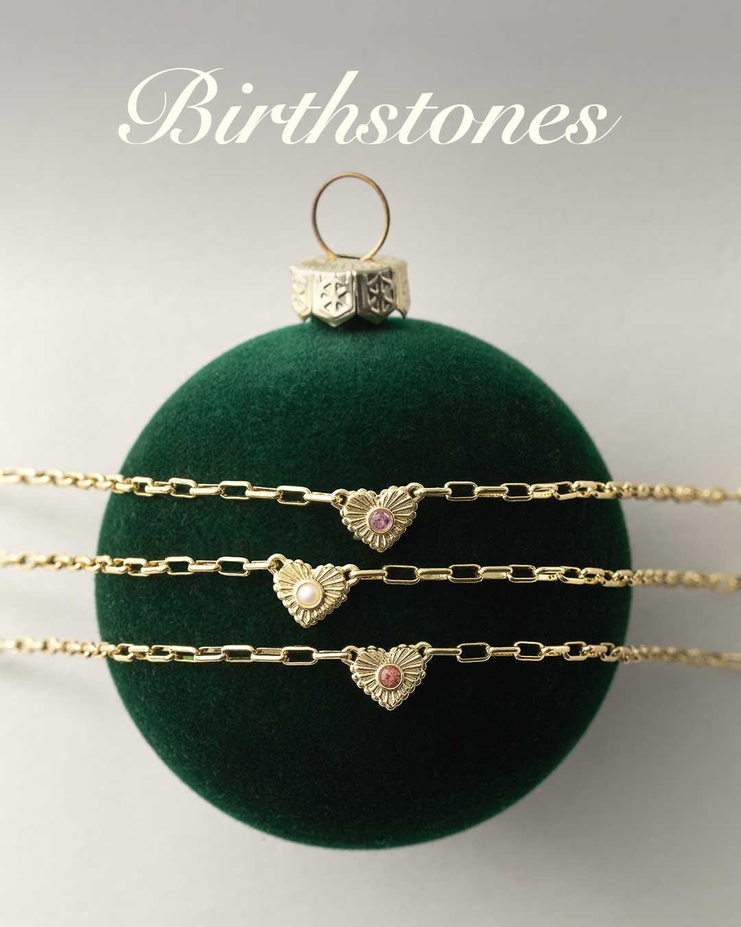 Gold plated birthstone styles. Birthstones