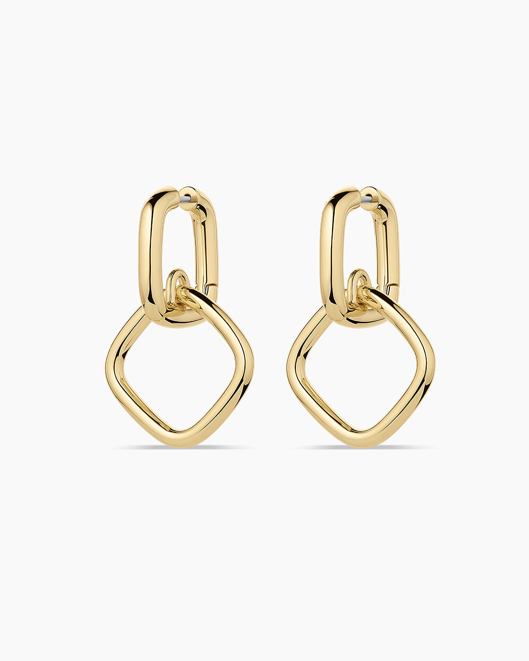 Charlie Drop Hoops || option::18k Gold Plated