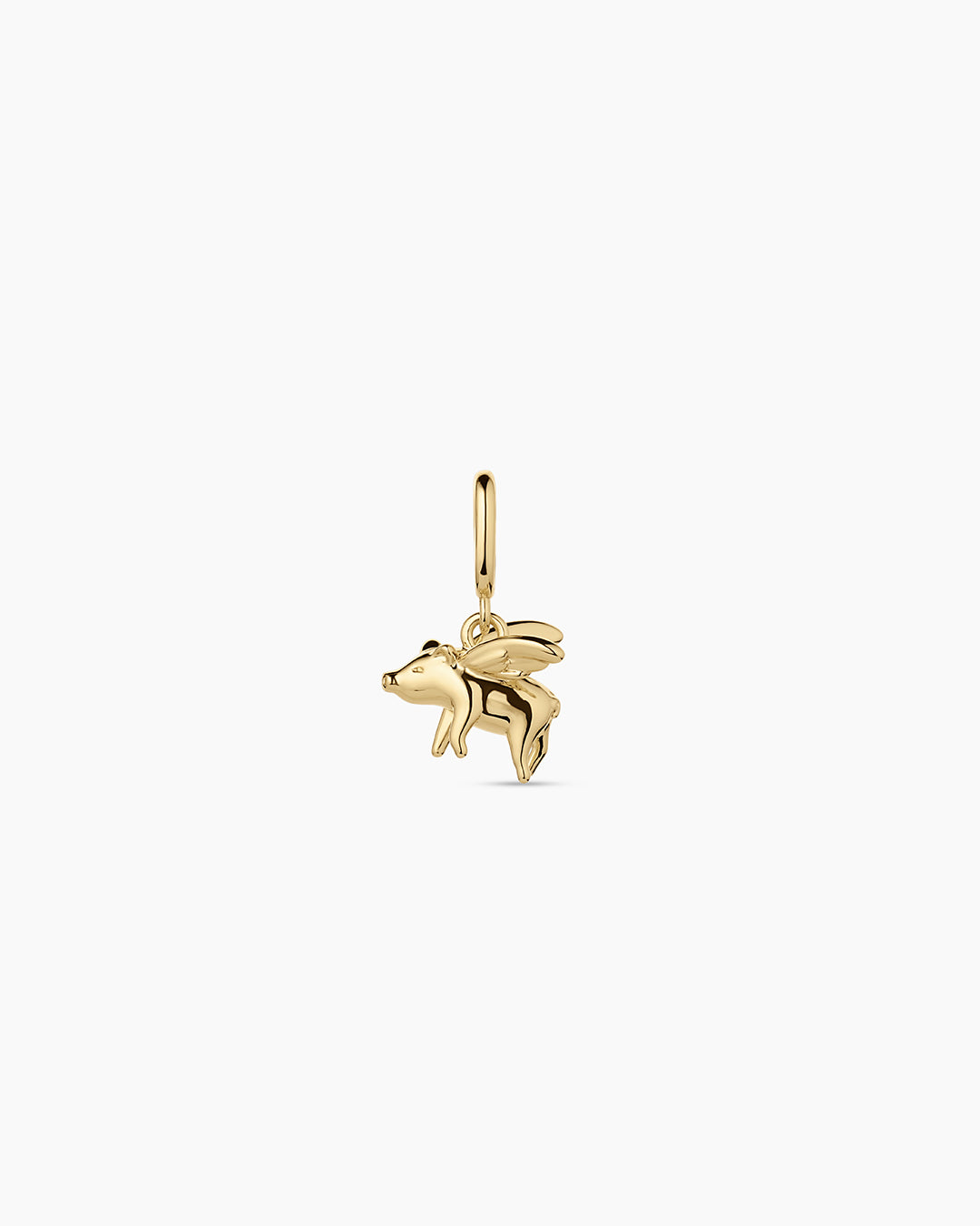 When Pigs Fly Parker Charm || option::18k Gold Plated