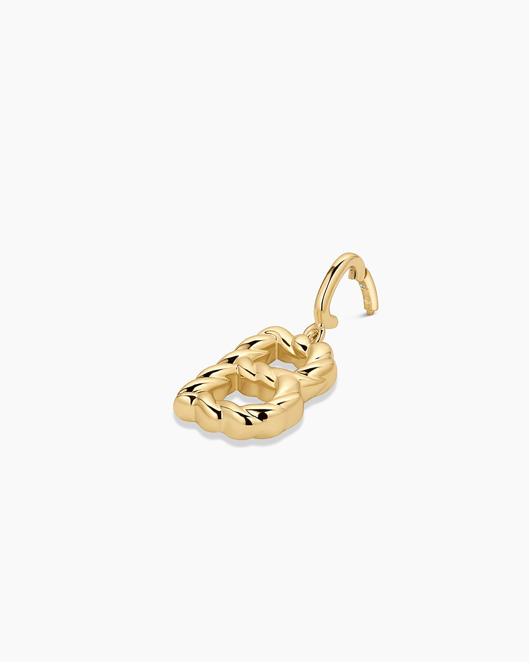 Crew Alphabet Statement Charm || option::18k Gold Plated, B