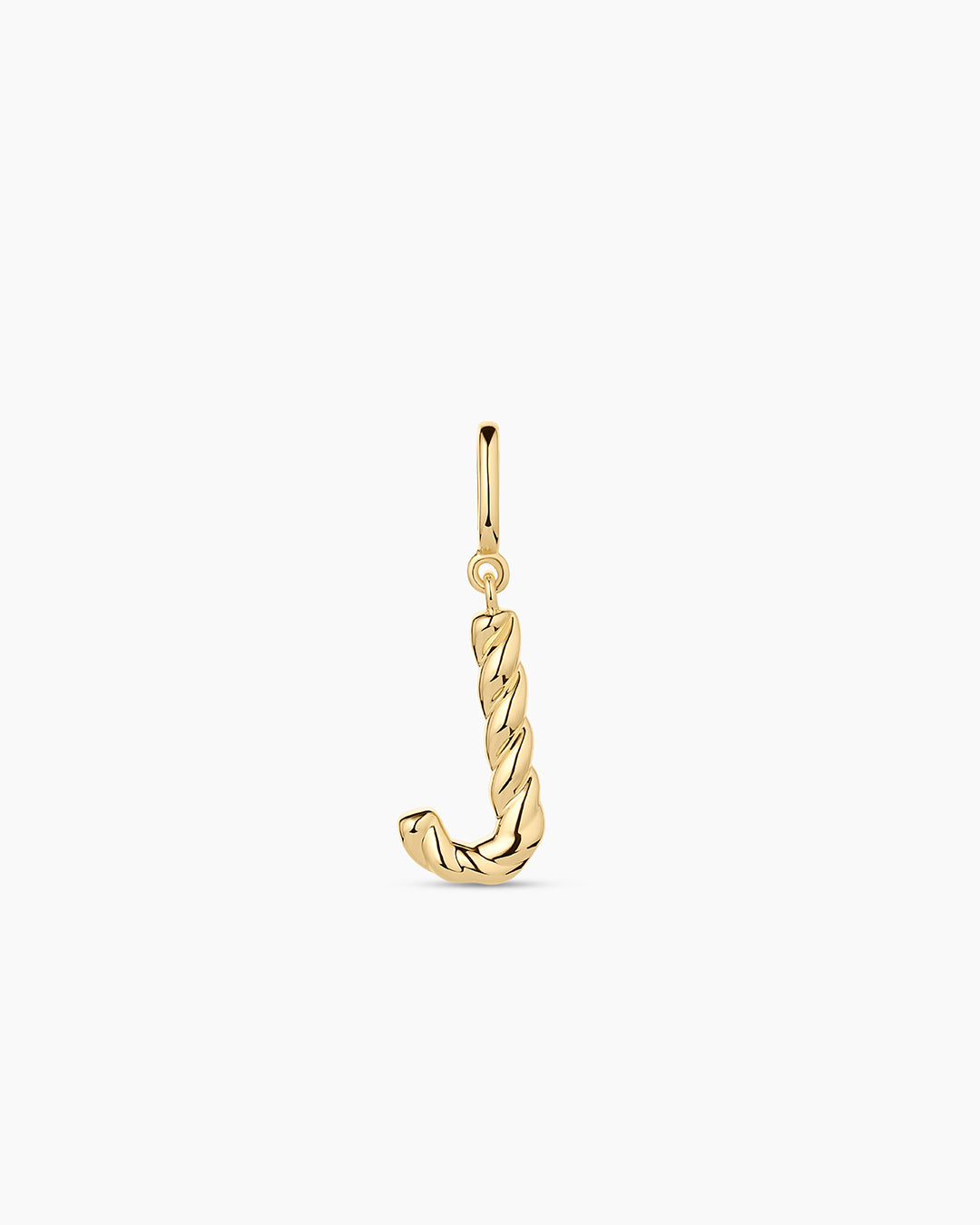 Crew Alphabet Statement Charm || option::18k Gold Plated, J