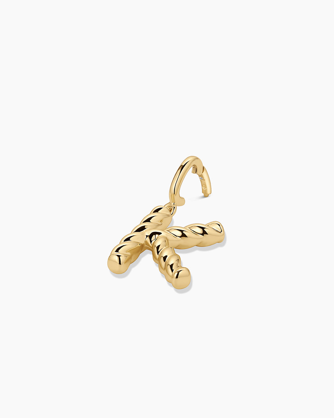 Crew Alphabet Statement Charm || option::18k Gold Plated, K