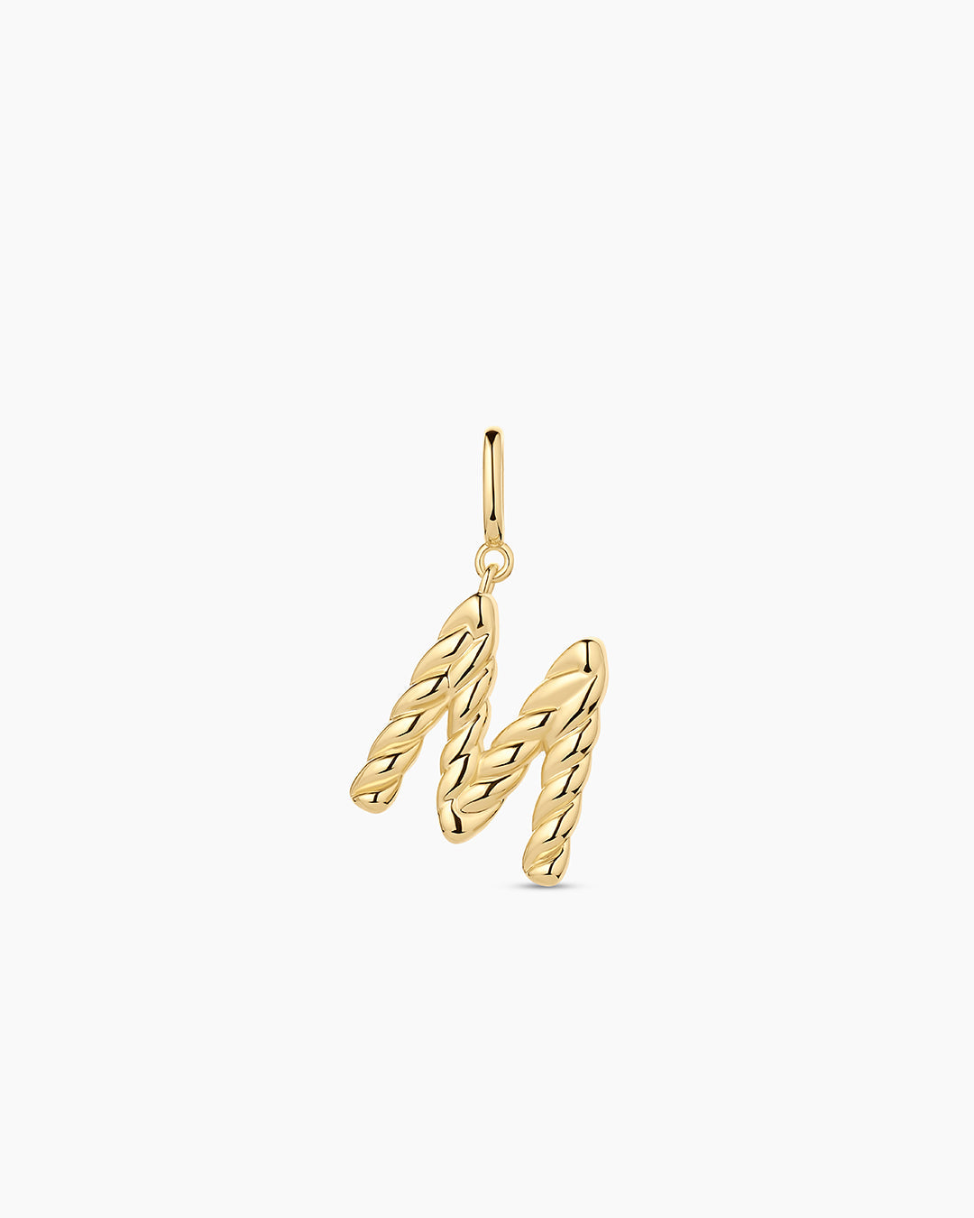 Crew Alphabet Statement Charm || option::18k Gold Plated, M