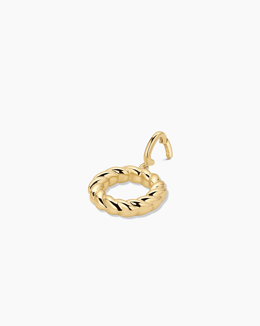 Crew Alphabet Statement Charm || option::18k Gold Plated, O