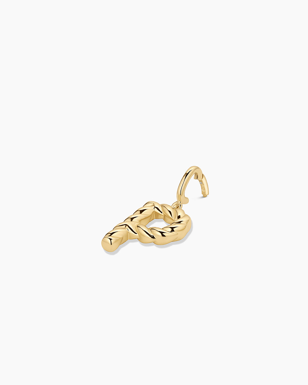 Crew Alphabet Statement Charm || option::18k Gold Plated, P