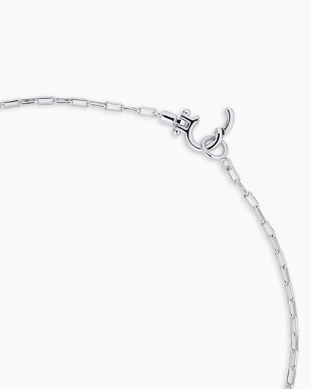 Crew Alphabet Statement Charm Necklace || option::Silver Plated, U
