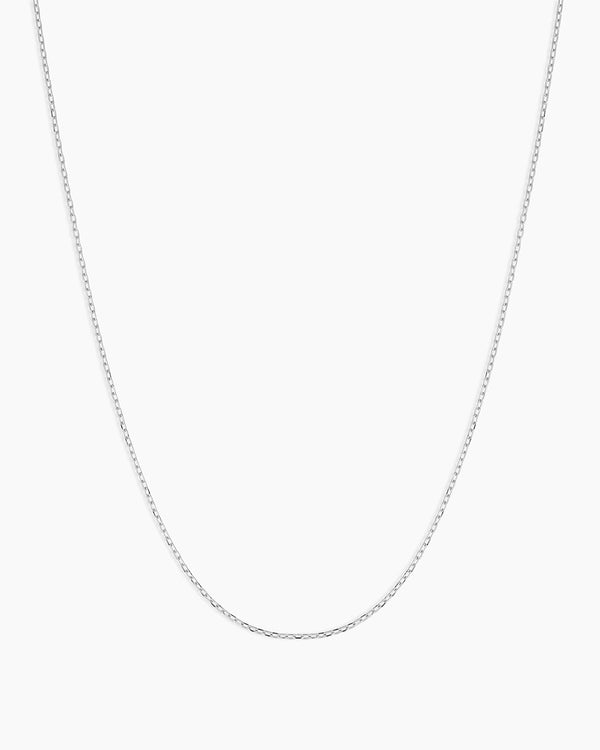 14K Gold Basic Chain || option::14K Solid White Gold