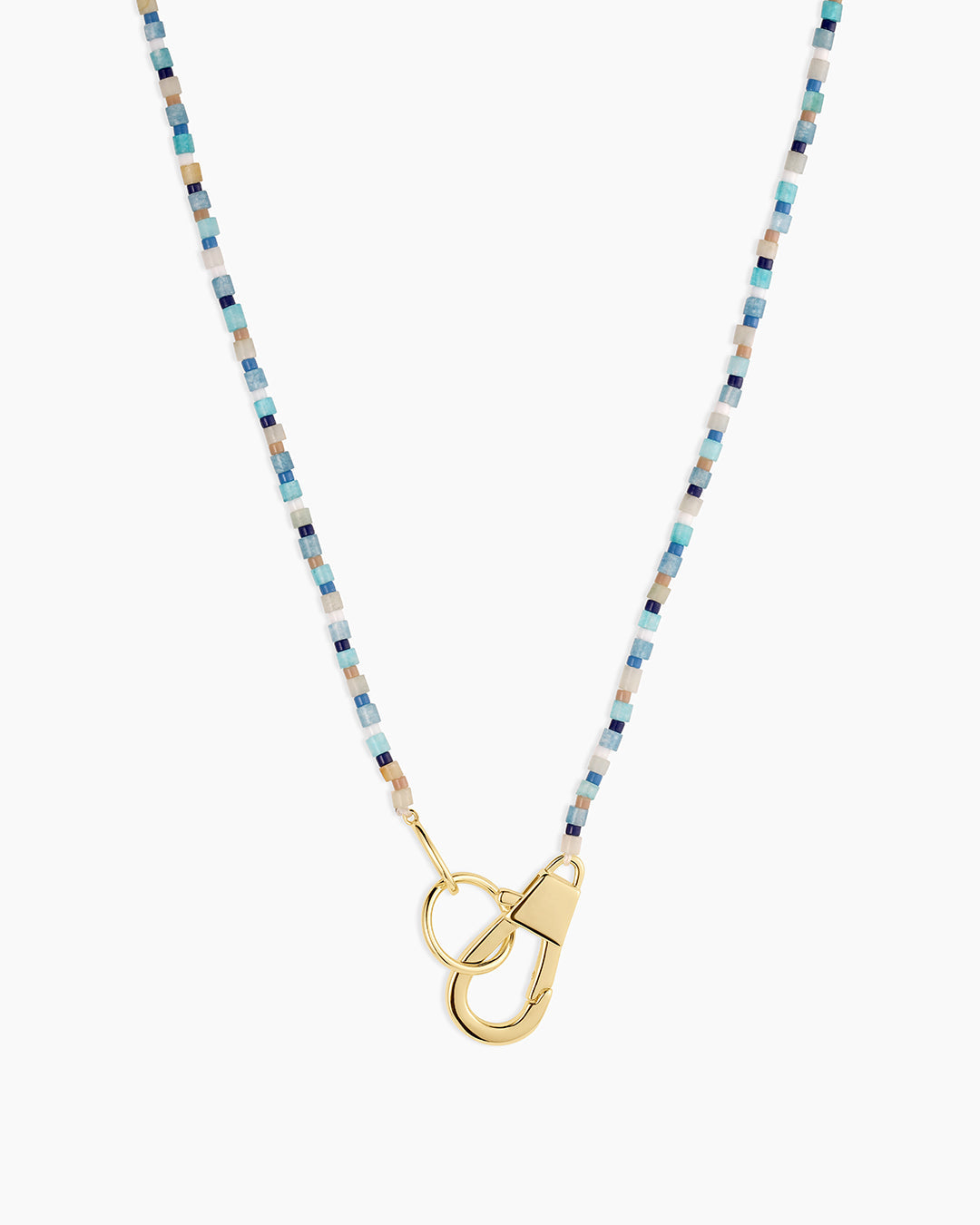 Harbor Necklace || option::18k Gold Plated, Mixed Amazonite