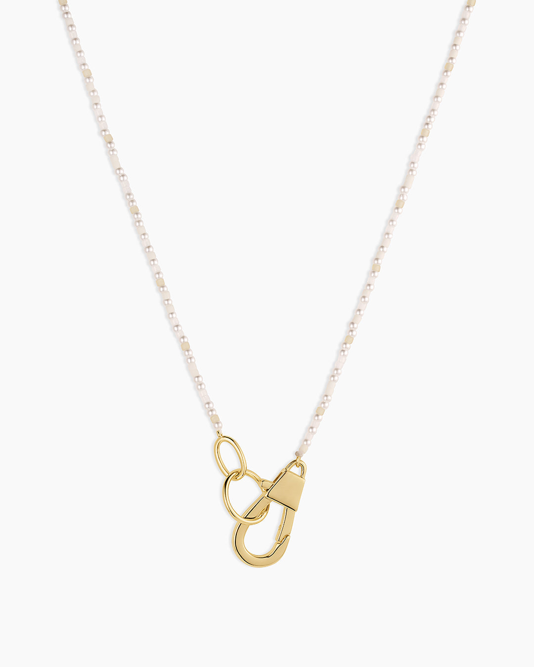 Harbor Necklace || option::18k Gold Plated, Pearl