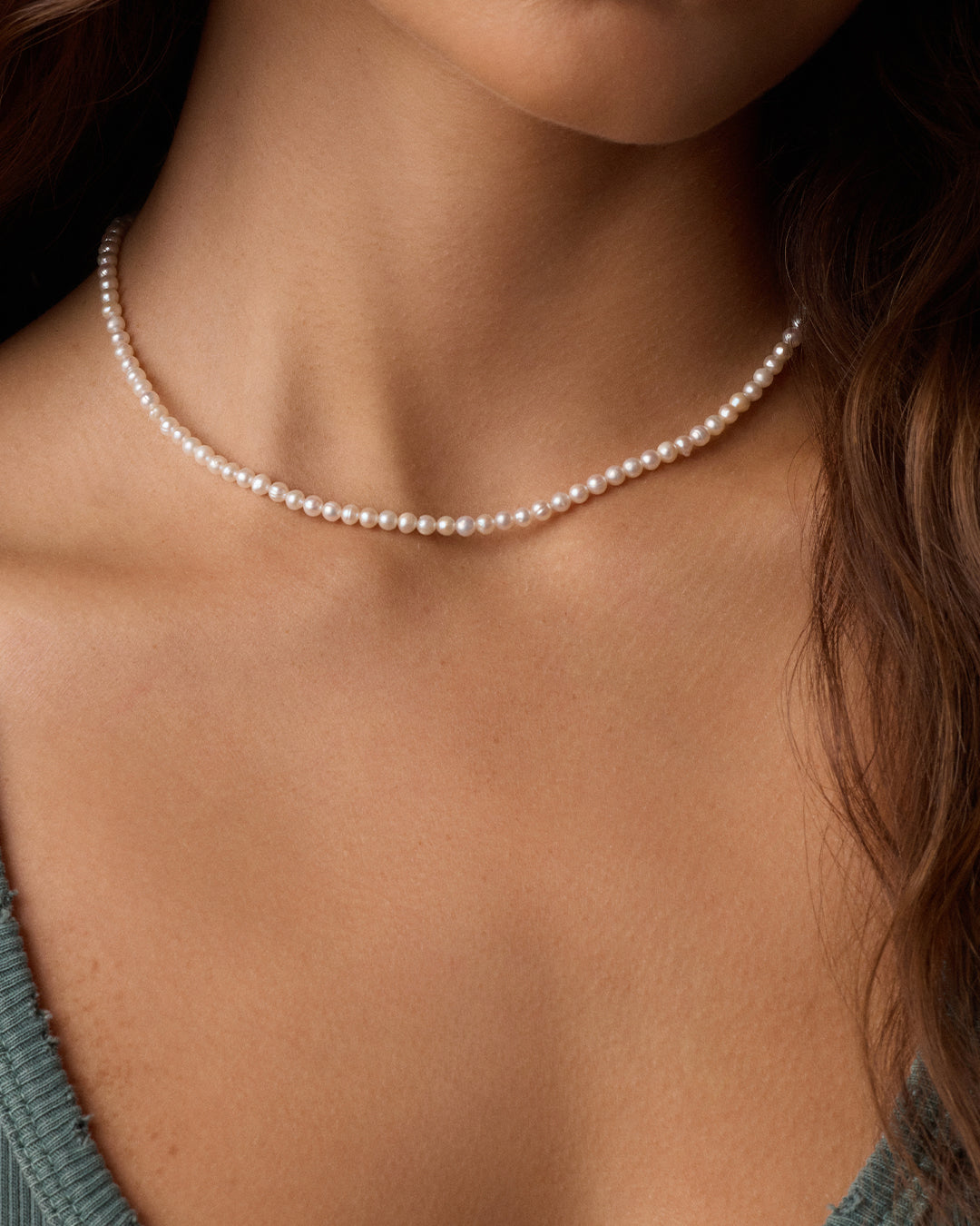 Lou Pearl Necklace || option::18k Gold Plated