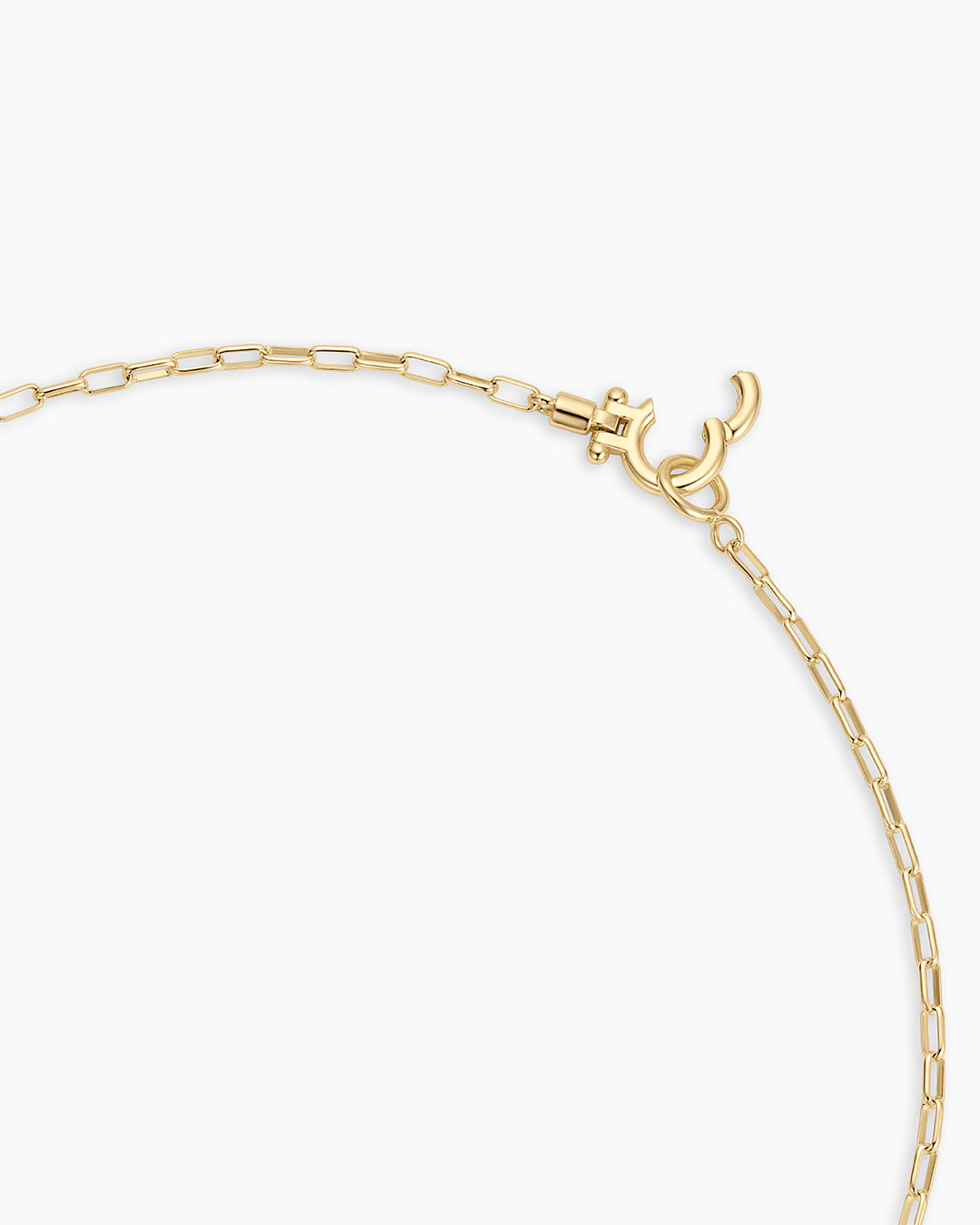 Vintage Heart Alphabet Charm Necklace -   E || option::18k Gold Plated, E