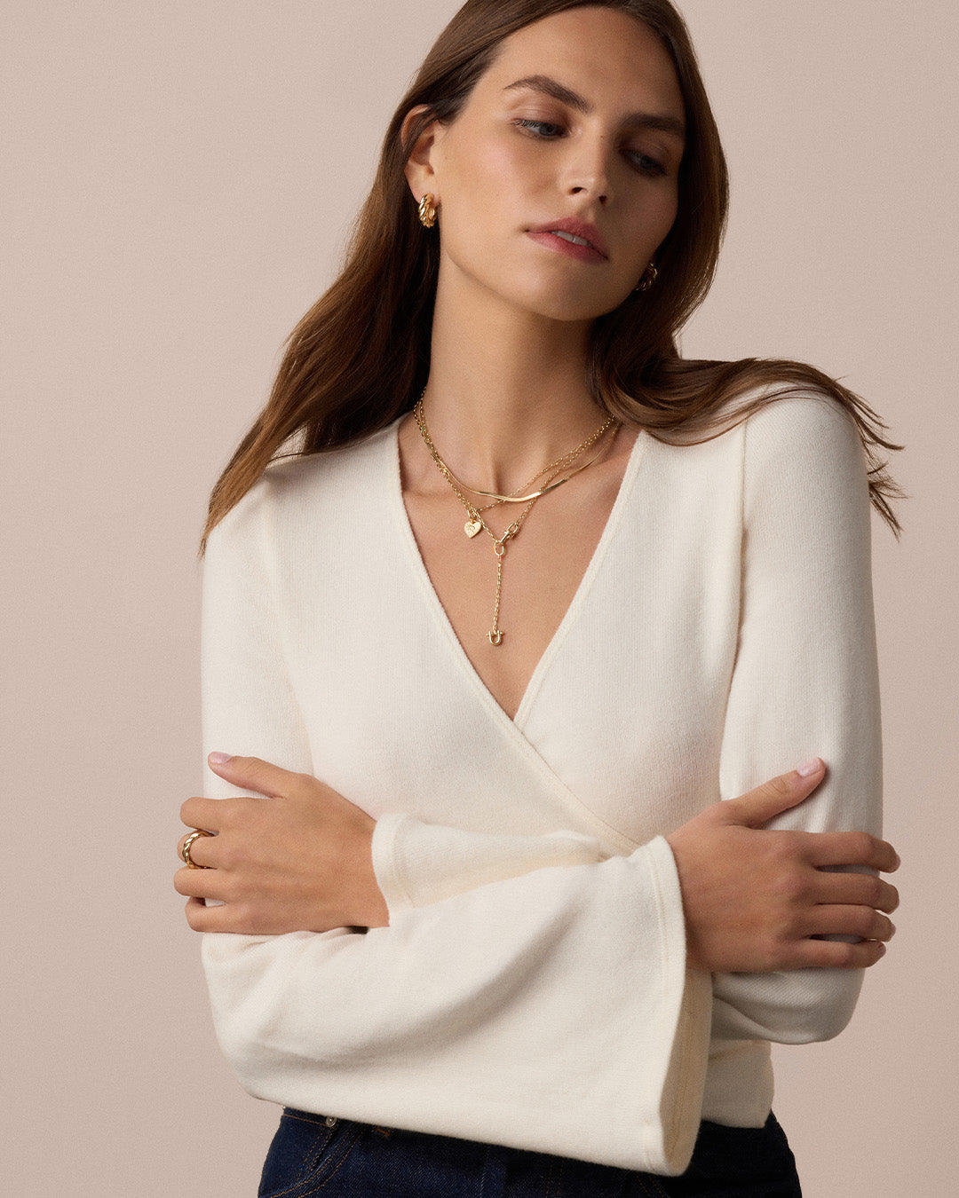 Vintage Heart Alphabet Parker Charm - J || option::18k Gold Plated, J