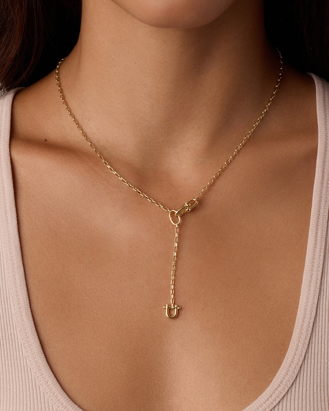 Atlas Delicate Lariat || option::18k Gold Plated