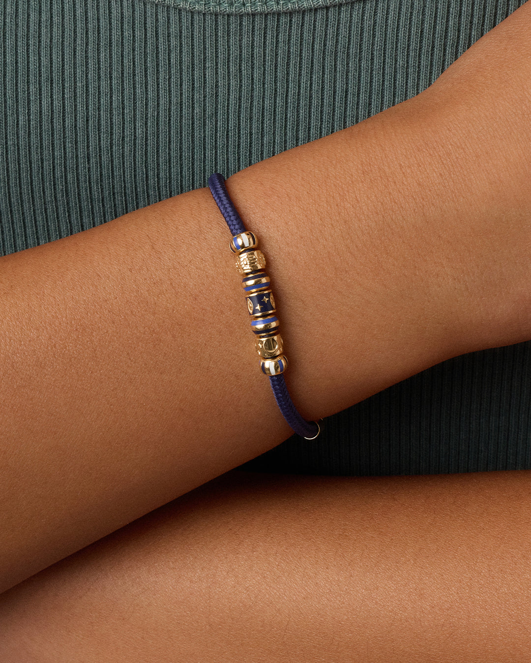 Good Vibrations Paracord Bracelet || option::18k Gold Plated